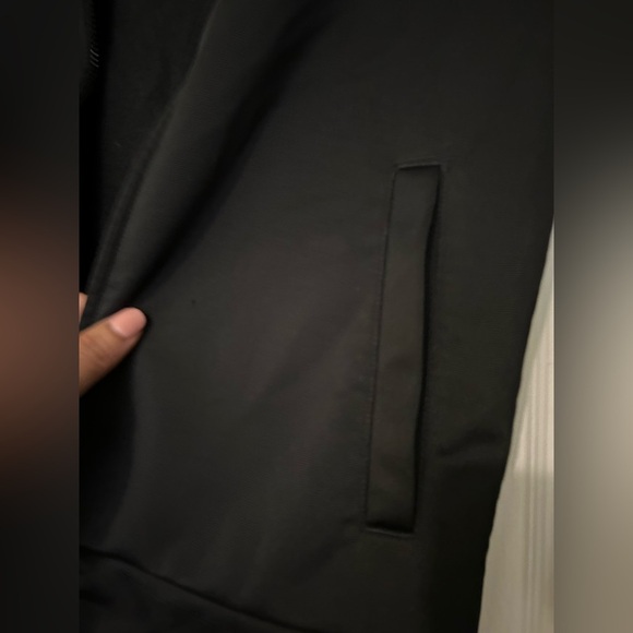 Adidas unisex Athletic Sport Tricot Bomber Jacket, Black Big Kid M 10/12 - Picture 5 of 11